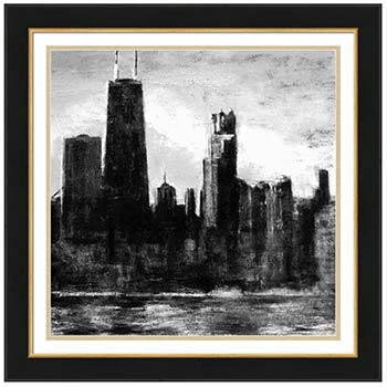 Chicago Skyline Framed Prints