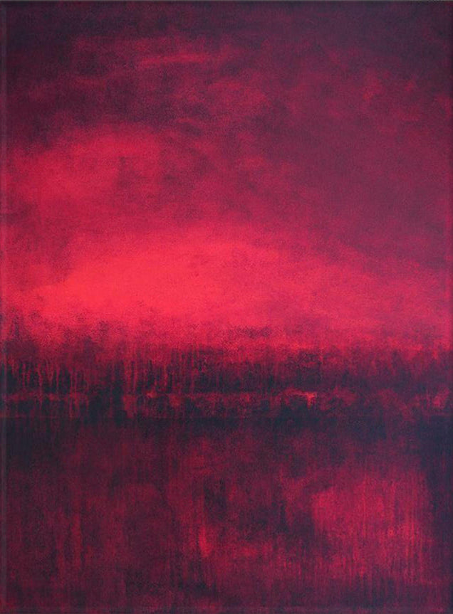 Abstract Landscape Canvas Print - Red Dreams