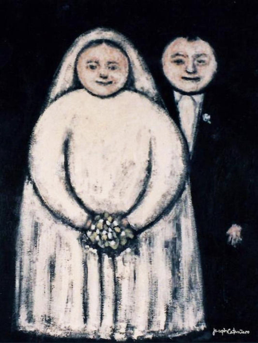 Vintage Cute Romantic Wedding Couple Painting