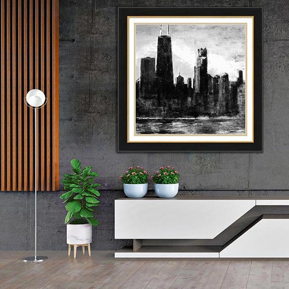 Stunning artwork for a corporate office, uniquely designed for this setting. A fine art commission.