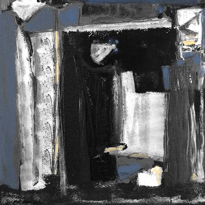 Neutral Abstract Painting- "In Dreams of the City"