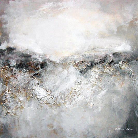 Neutral Colored Abstract Canvas Wrap Print