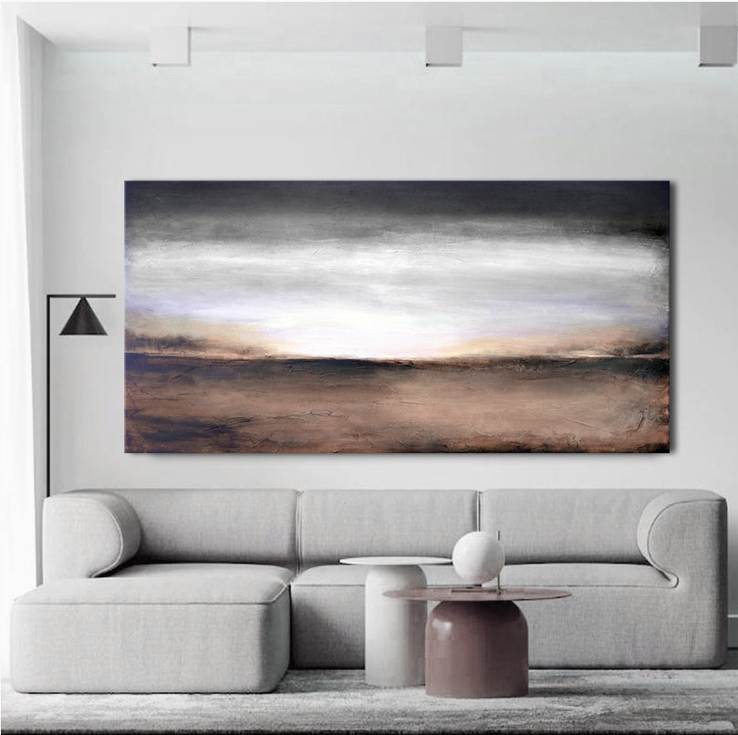 Abstract Landscape Art in Neutrals
