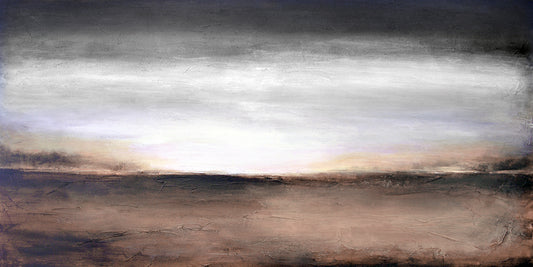 Neutral Abstract Landscape Canvas Print "In the Evening Light"