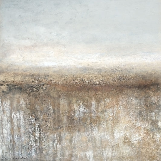 Neutral Colored Abstract Canvas Wrap Print