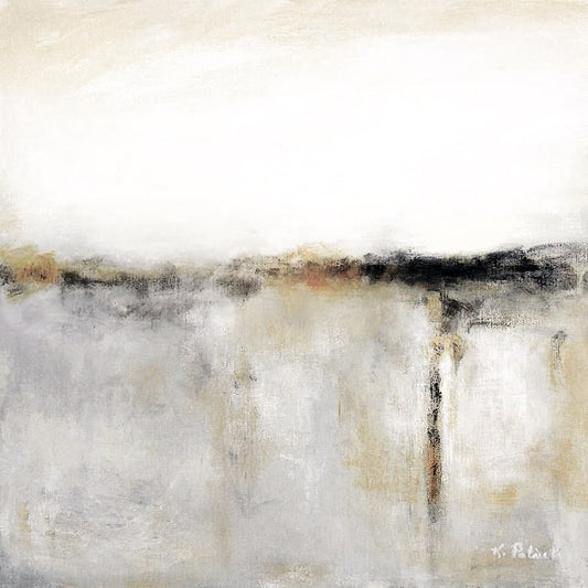 Neutral Abstract Landscape Canvas Print "And the Quiet Horizon"