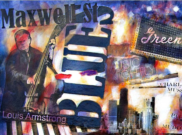 Chicago Art -Canvas Prints - Set of Four - Artist Enhanced