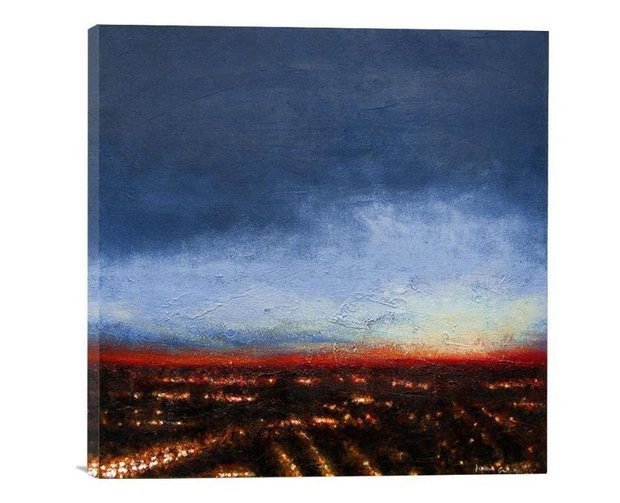 Chicago Skyline Canvas Print  Chicago - The Sunset Out My Window