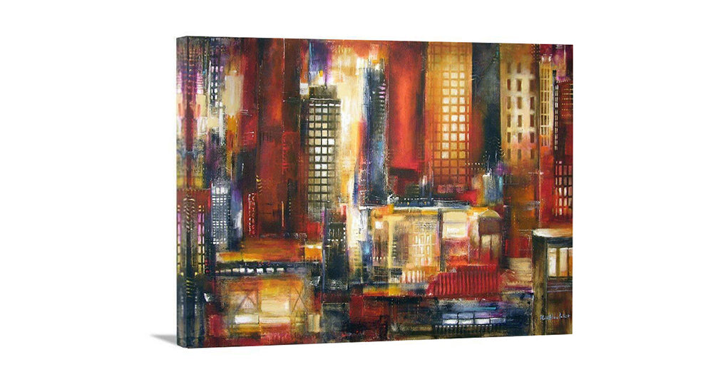 Chicago Painting - Abstract Cityscape