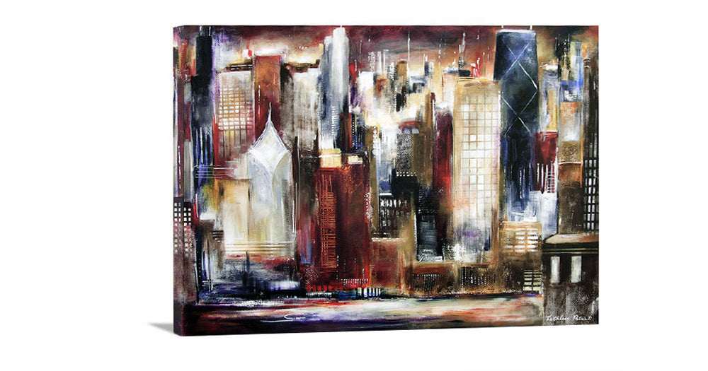 Chicago Skyline Print - Summer Evening - Chicago