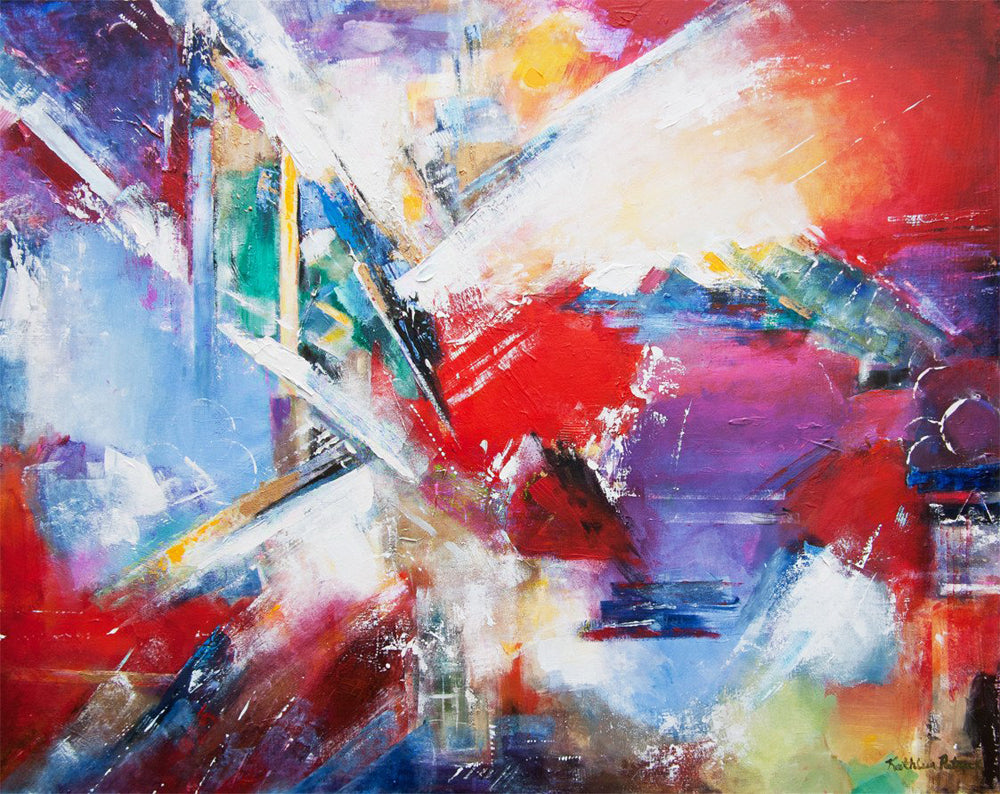 This colorful abstract painting will transport you