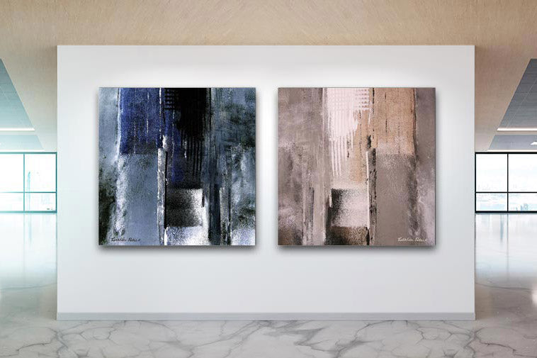 Large abstract wall art, custom created for your business.