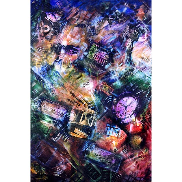 Large custom canvas wall art, ordered by a major financial institution.