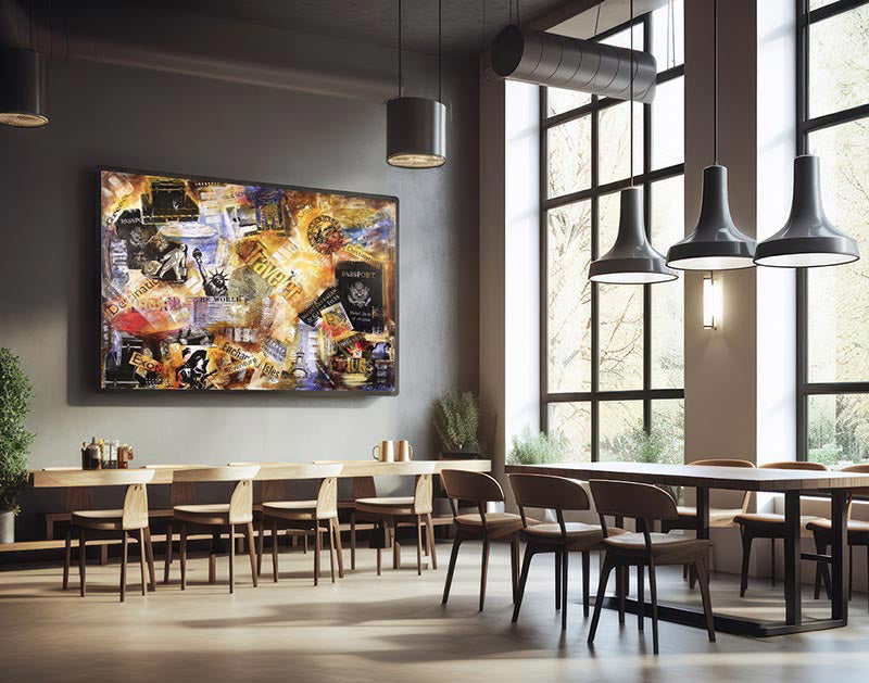 Personalized artwork can be custom created for any business.