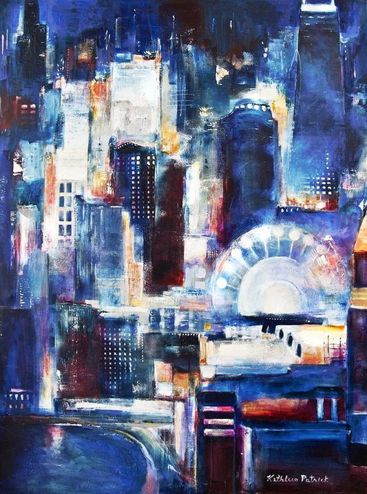 Chicago Skyline Canvas Art Print - "Navy Pier - Chicago"