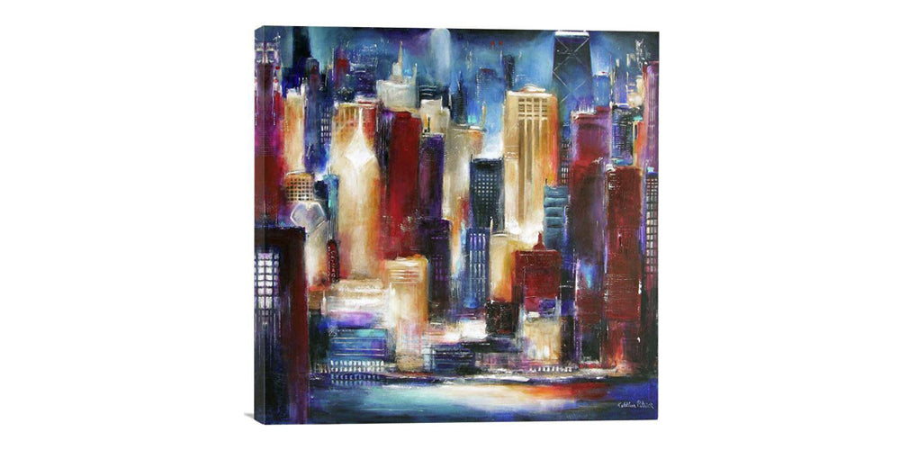 Windy City Skyline canvas art print