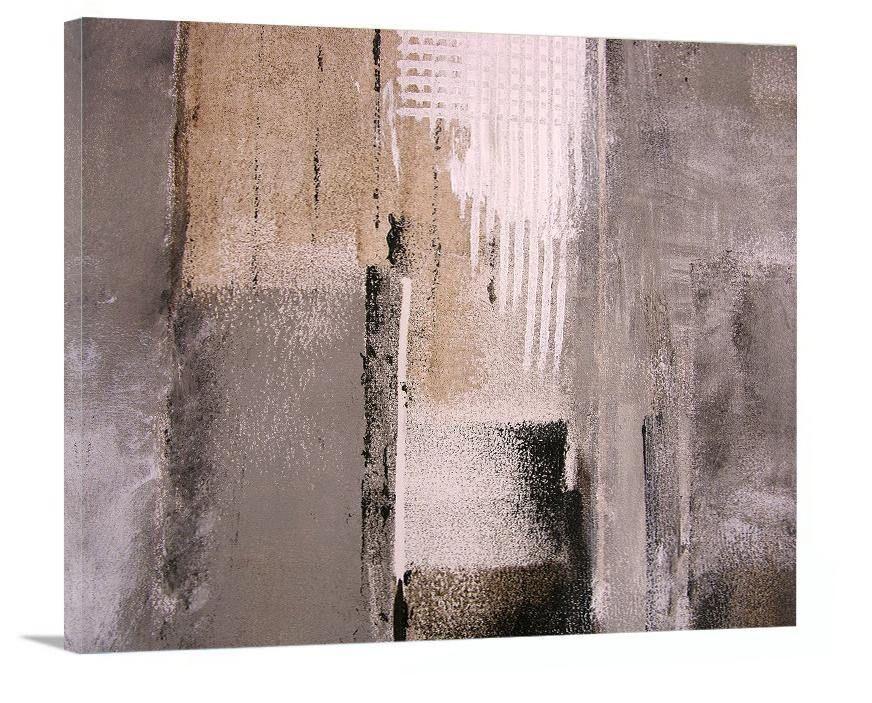 Large Abstract Canvas Print - "The Urban Edge" - Chicago Skyline Art