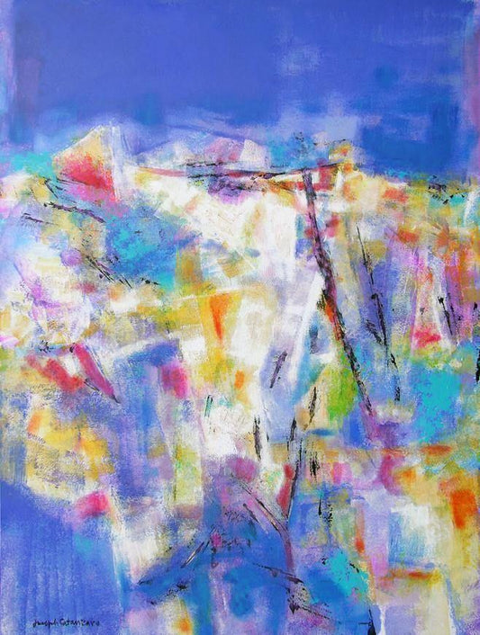 Canvas print in pastel colors