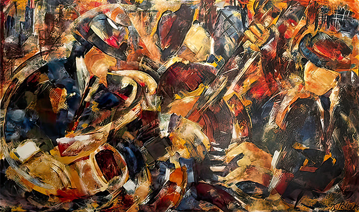 Jazz Music painting- "Jazz - Chicago"