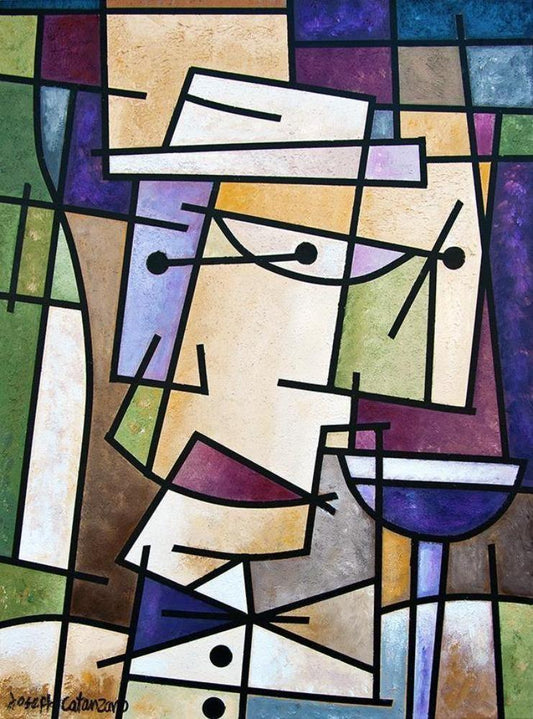 Wine art prints on canvas - from an original painting by Chicago artist Joseph Catanzaro.