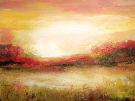 Contemporary Painting Print -Just Before Sunset