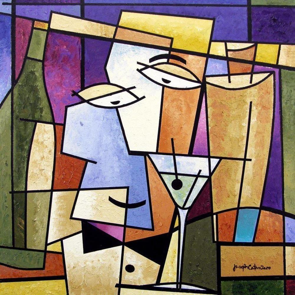 Cocktail Art Print - Cubist