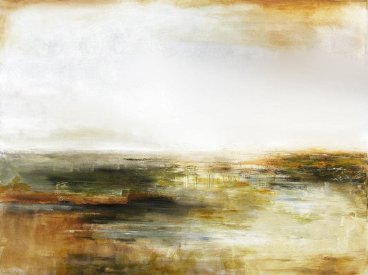 Neutral canvas art giclee - "Lowlands"