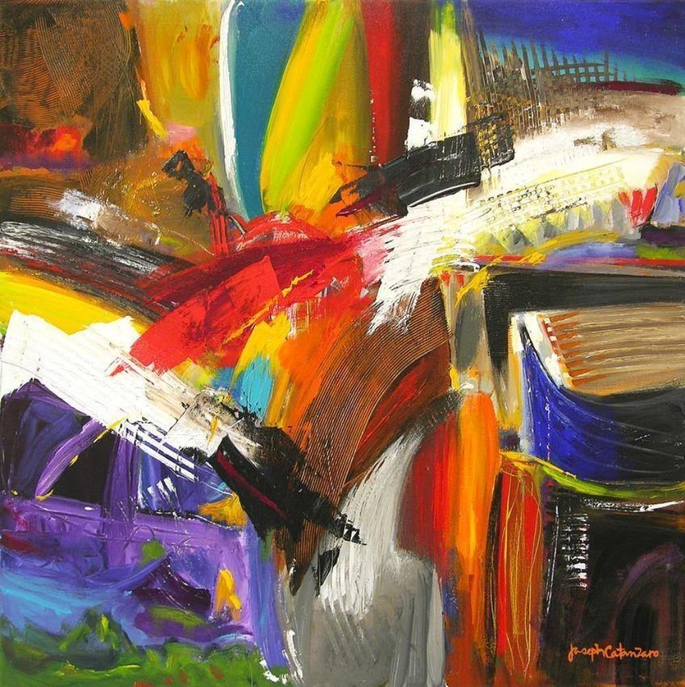 Abstract Canvas Print in Bright Colors
