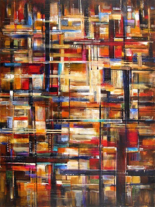 Abstract Canvas Print - "City Lights"