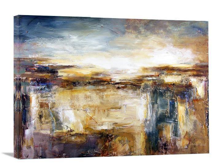 Contemporary Landscape Art Print - "In the Distance" - Chicago Skyline Art