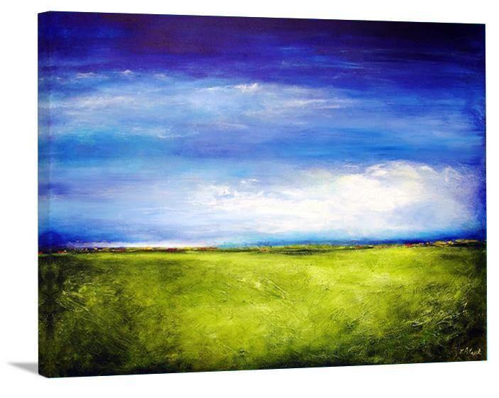 Contemporary Landscape Canvas Print- "One Summer Day" - Chicago Skyline Art