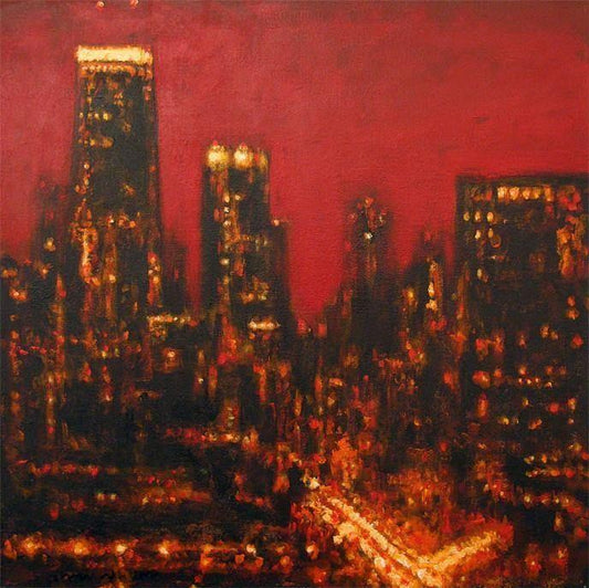 A Chicago Skyline Canvas Print - "Chicago Out My Window"