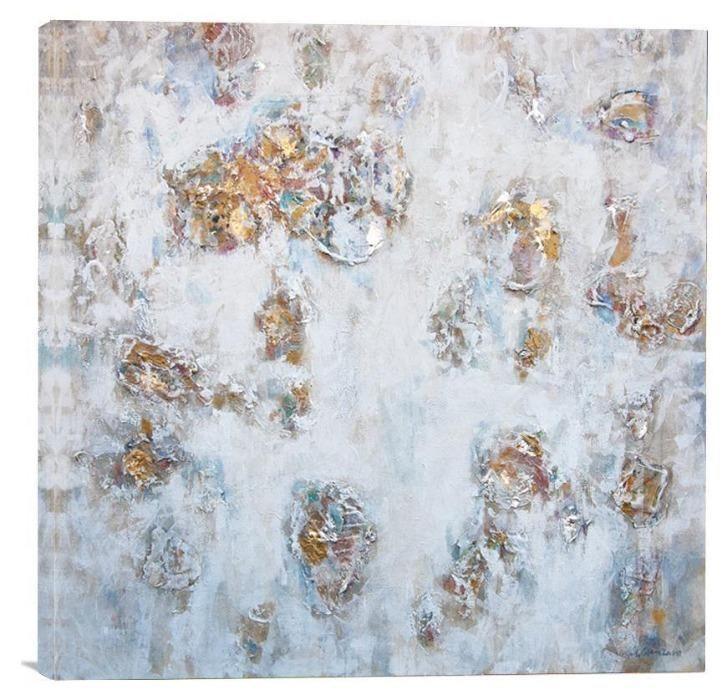 Neutral Colored Abstract Print - "Little Islands" - Chicago Skyline Art