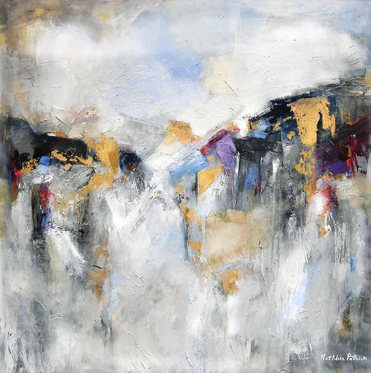 Original Abstract Landscape Art Canvas Print - "Beyond the Horizon"