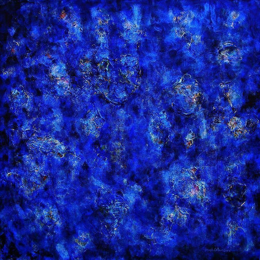 Vibrant blue abstract