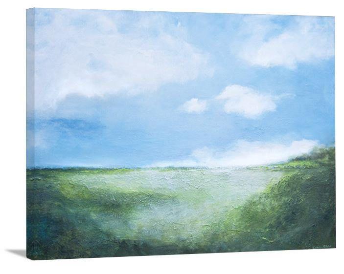 Contemporary Landscape Canvas Print - " A Perfect Summer Day" - Chicago Skyline Art