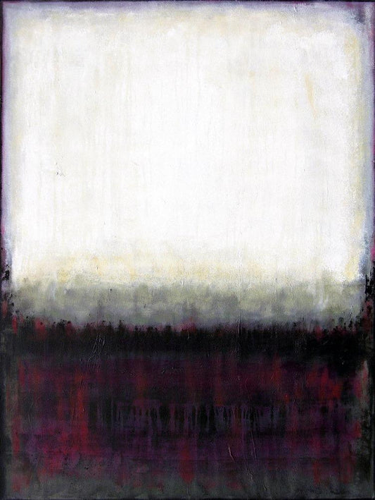 Abstract Painting Print - "In the Quiet of Now" - Chicago Skyline Art