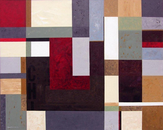 Geometric canvas print