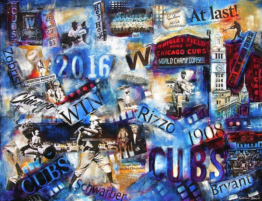 Chicago Cubs 2016 World Series Painting