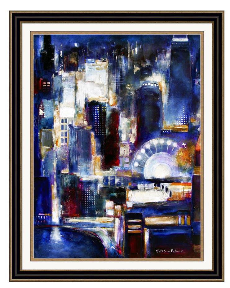 A Chicago skyline framed print of "Navy Pier Skyline"