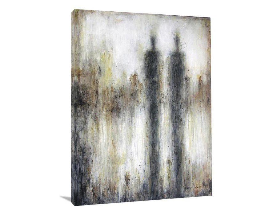 Couple Canvas Art Print - "Together" - Chicago Skyline Art