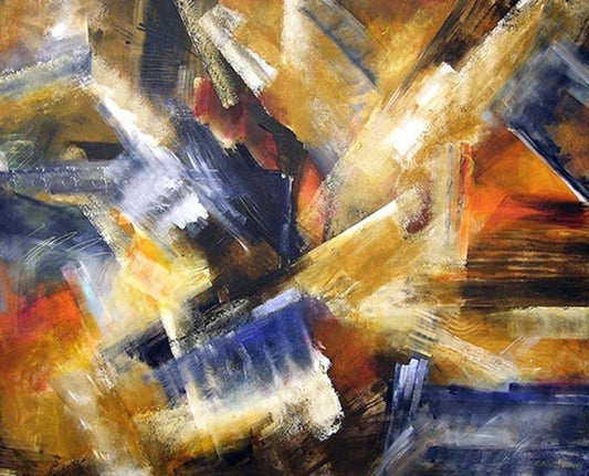 Abstract Art Painting Print- "Elemental Forces"