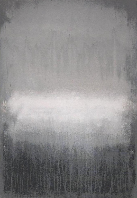 Abstract Painting Print in Grays