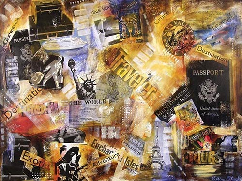 Order a one of a kind painting celebrating your travels.