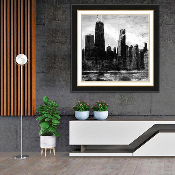  Stunning artwork for a corporate office, uniquely designed for this setting. A fine art commission.