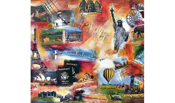 Order a custom art painting about you most memorable travels.