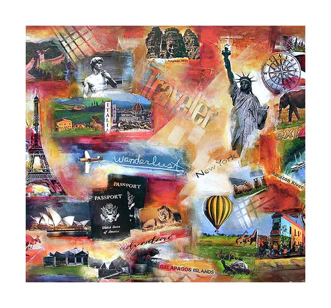 Commission a custom art painting about you most memorable travels.