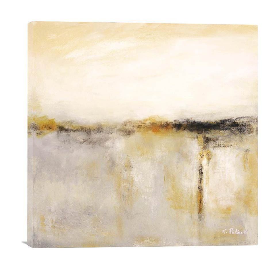 Contemporary Landscape Canvas Wrap Print- "Horizon in the Mist" - Chicago Skyline Art