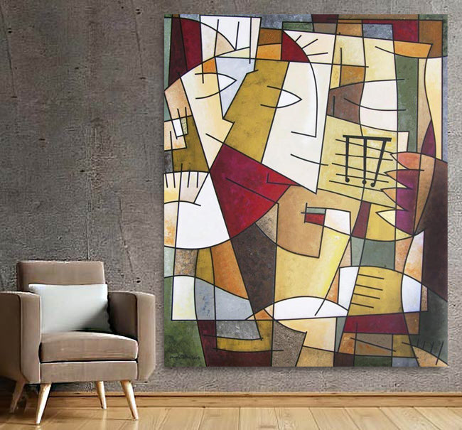 Music Canvas Print - "Sax Solo" 