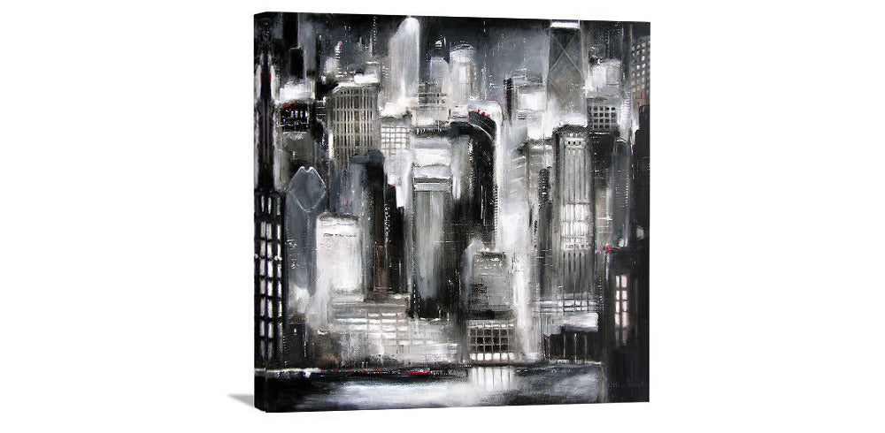 Painting of Chicago canvas print - ready to hang